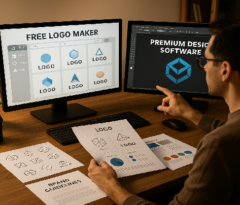 free vs paid logo apps